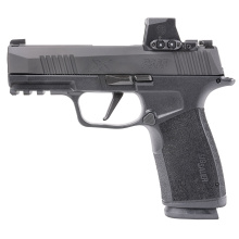 P365, XMacro, Striker Fired, Semi-automatic, Polymer Frame Pistol, Sub-Compact, 9MM, 3.7" Barrel, Nitron Finish, Black, XRAY3 Day/Night Sights, Romeo-X SIG-LOC Compact Optic, 10 Rounds, 2 Magazines 365XCA-9-BXR3-RXSL-10