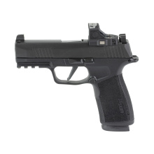 P365-XMacro, Striker Fired, Semi-automatic, Polymer Frame Pistol, Sub-Compact, 9MM, 3.7" Barrel, Nitron Finish, Black, Polymer Grip, X-RAY3 Day/Night Suppressor Sights, 17 Rounds, 2 Magazines, Includes Romeo RS Compact Optic 365XCA-9-BXR3P-RS
