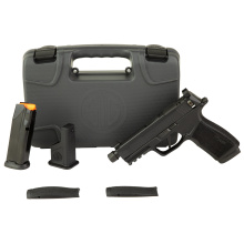 P365 XMacro, Striker Fired, Semi-automatic, Polymer Framed Pistol, Sub-Compact, 9MM, 4.3" Threaded Barrel, Suppressor Height Sights, Cerakote Finish, Black, Optics Ready, 17 Rounds, 2 Magazines, Includes Hush Puppy SlideLock Lever 365XCA-9-BXR3