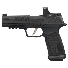 P365 FUSE, Striker Fired, Semi-automatic, Sub-compact, Polymer Frame Pistol, 9MM, 4.3" Barrel, Matte Finish, Black, Sig LXG Grip, Romeo-RS Compact 3 MOA Red Dot Optic, Fiber Optic Front with Black Serrated Rear Sights, 3 Magazines, (2)-21 Round and (1)-1