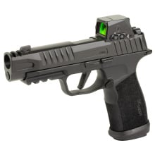 P365XF 9MM, 3.7" Barrel, Integrally Compensated, Nitron Finish, Black, ROMEO X Compact Sight, XRay3 Day/Night Sights, Optics Ready Slide, SIG-LOC Compact Footprint, XMACRO Polymer Grips,  (2)-21 Round and (1)-17 Round Mags, Compact