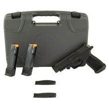 P365XF, Semi-automatic, Striker Fired, Polymer Frame Pistol, Compact, 9MM, 3.7" Barrel, Integrally Compensated, Nitron Finish, Black, XRay3 Day/Night Sights, Optics Ready Slide, SIG-LOC Compact Footprint, XMACRO Polymer Grips, 3 Magazines, (2)-21 Round a