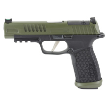 P365 Fuse, Semi-automatic, Polymer Frame Pistol, Compact, 9MM, 4.3" Barrel, Cerakote Finish, Crocodile Green, Sig Sauer LXG Grip, Fiber Optic Front and Low Profile Combat Rear Sights, 3 Magazines, (2)-21 Round Magazines and (1)-17 Round Magazine 365XF9BF