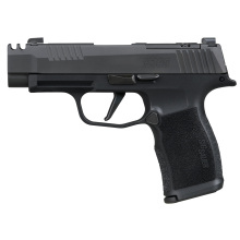 P365XL, Semi-automatic, Striker Fired, Sub-Compact, 380ACP, 3.1" Barrel, Slide Integrated Compensator, Matte Finish, Black, Optics Ready, Thumb Safety, X-Ray 3 Night Sights, 12 Rounds, 2 Magazines 365XL-380-COMP-MS