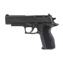 P226, Double Action/Single Action, Semi-automatic, Metal Frame Pistol, Full Size, 9MM, 4.4" Barrel, Nitron Finish, Black, SRT Trigger, SIGLITE Night Sights, Decocker, 15 Rounds, 2 Magazines E26R-9-BSE-R2