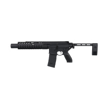 MCX LTAW, Semi-automatic, AR-Style Pistol, .300 Blackout, 6.75" Barrel, Matte Finish, Black, Polymer Grips, Side Folding Brace, 30 Rounds, 1 Magazine, Inert Training Device, LVSD Handguard PMCX-300B-6B-LTAW