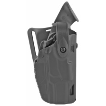 7360, ALS/SLS Mid-Ride Level-III Retention Holster, Right Hand, Black, Sig Sauer P320 Full Size, Plain, SafariSeven 7360-750-411