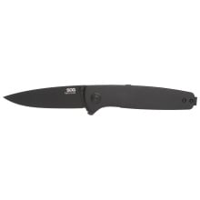 Twitch III, Folding Knife, 3.1" Drop Point Straight Edge, 154CM Stainless Steel, Titanium Nitride Finish, Black SOG-11-15-01-43