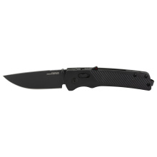 Flash AT, Folding Knife, 3.45" Straight Back, Black GRN Handle, D2 Steel, Titanium Nitride Finish, Black SOG-11-18-01-41