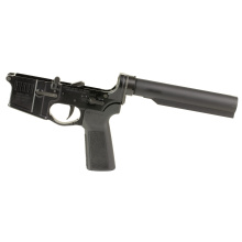 Stripes Lower Receiver, Complete Lower Receiver, Multi Cal, Anodized Finish, Black, No Stock, Includes L2S Trigger, Ambidextrous Safety, B5 Grip, and Buffer System L-Stripes-L2S-AMBI-A-BLK