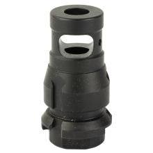 NOX, Muzzle Brake, 556NATO/9MM, Nitride Finish, Black, 1/2X28, Fits Dead Air Armament Suppressors, and KeyMount Accessories, Single Chamber, Includes Timing Shims NOXSC-556
