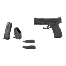 Echelon 4.0 FC, Semi-automatic, Striker Fired, Polymer Frame Pistol, Full Size, 9MM, 4" Barrel, Melonite Finish, Black, Optics Ready Slide, Front Tritium Night Sight, Tactical Rack U-Dot Rear, 10 Rounds, 2 Magazines, California Compliant EC9409BFCCA-U