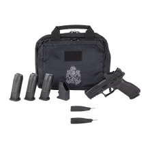 Echelon 4.0 FC, Semi-automatic, Striker Fired, Polymer Framed Pistol, Full Size, 9MM, 4" Barrel, Melonite Finish, Black, Optics Ready Slide, Front Tritium Night Sight, Tactical Rack U-Dot Rear, Viridian RFX11, 10 Rounds, 4 Magazines EC9409BFCLC-PAC