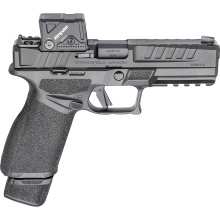 Echelon 4.5F, Semi-automatic, Striker Fired, Polymer Frame Pistol, Full Size, 9MM, 4.5" Barrel, Melonite Finish, Black, Optics Ready Slide, Tritium Front Sight, Tactical Rack U-Dot Rear, Aimpoint COA 3.5 MOA Red Dot Sight, 2 Magazines, (1)-20 Round and (