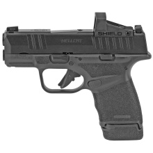 Hellcat OSP, Semi-automatic, Striker Fired, Sub-Compact, Optics Ready, 9MM, 3" Hammer Forged Barrel, Polymer Frame, Black Melonite Finish, 11/13Rd, 2 Mags, Tritium Front Sight, Tactical Rack Rear Sight, Includes Shield SMSC Red Dot, 1 MOA Dot HC9319BOSPS