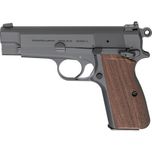 SA-35, Semi-automatic, Metal Frame Pistol, 9MM, Compact, 4" Barrel, Blued Finish, Checkered Walnut Grips, White Dot Front and Serrated Tactical Rack Rear Sights, 15 Rounds, 1 Magazine HP9204
