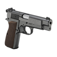SA-35, Semi-automatic, Metal Frame Pistol, Compact, 9MM, 4" Barrel, Polished Blued Finish, Checkered Walnut Grips, White Dot Front and Serrated Tactical Rack Rear Sights, 15 Rounds, 1 Magazine HP9205