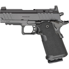 1911 DS Prodigy Compact, Semi-automatic, Metal Frame Pistol, 9MM, 3.5" Stainless Steel Barrel, Aluminum Alloy Frame, Cerakote Finish, Black, Optics Ready, Front Night Sight, 10 Rounds, 2 Magazines PH9114AOSLC