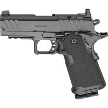 1911 DS Prodigy Compact 9MM, 3.5" Stainless Steel Barrel, Aluminum Alloy Frame, Cerakote Finish, Black, Optics Ready, Front Night Sight, 18 Rounds, 2 Magazines Semi-automatic, Metal Frame Pistol