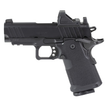 1911 DS Prodigy Compact, Semi-automatic, Metal Frame Pistol, 3.5" Stainless Steel Barrel, Aluminum Alloy Frame, Cerakote Finish, Black, Optics Ready, Front Night Sight, Viridian Green Dot, 4 Magazines, 15 Rounds, Includes Range Bag PH9115AOS-PAC