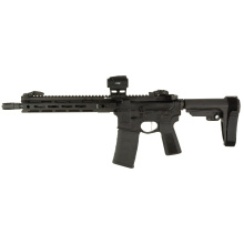 SAINT Victor V2, Semi-automatic, AR Pistol, 223 Remington/5.56 NATO, 11.5" Barrel, Anodized Finish, Black, B5 Systems Type 23 Grip, SBA3 Pistol Stabilizing Brace, Includes Front and Rear Flip Up Sights, Ambidextrous Safety, Viridian Venta Green Dot Optic