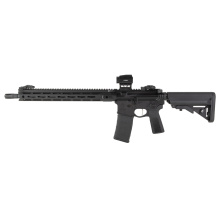 SAINT Victor V2, Semi-automatic, AR, 5.56 NATO, 16" Barrel, Anodized Finish, Black, B5 Furniture, Flip-Up Iron Sights, Ambidextrous Safety, Viridian Venta Green Dot Optic, 30 Rounds, 4 Magazines STV916556B-V2-B5-PAC