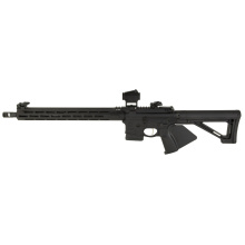 SAINT Victor, Semi-Auto, AR, 223 Remington/556NATO, 16" Barrel, 1:8 Twist, Mid-Length Gas System, Anodized Finish, Strike Industries Stock, 15" M-LOK Free Float Handguard, Flip Up Front and Rear Low Profile Springfield Sights, 10 Rounds, 2 PMAG M3 Magazi