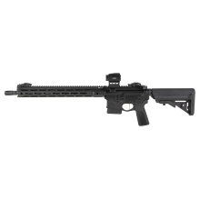 SAINT Victor V2, Semi-automatic, AR, 5.56 NATO, 16" Barrel, Anodized Finish, Black, B5 Furniture, Flip-Up Iron Sights, Ambidextrous Safety, Viridian Venta Green Dot Optic, 10 Rounds, 4 Magazines STV916556BLCV2B5-PAC