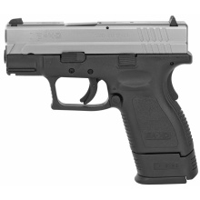 XD Sub-Compact .40 Smith & Wesson 3 Inch Barrel Ultra Safety Assurance Trigger System Satin Stainless Steel Slide Black Polymer Frame 9 Round