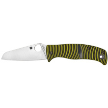 Caribbean, Folding Knife, Black/Yellow G-10, LC200N Sheepfoot C217GPSF