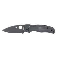 Shaman Salt, Folding Knife, 3.58" Drop Point Blade, 8.25" Overall Length, CPM MagnaCut Blade Steel, Plain Edge, DLC Finish, Black, G-10 Handle, Compression Lock C229GMCBKP
