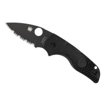 Lil Native Lightweight, Folding Knife, Spyderedge Serrations, Black FRN Handle, Matte Finish, Black, 2.43" Blade Length, CTS BD1N Steel C230SBBK