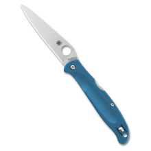 Charisma, Folding Knife, 2.98" Drop Point Blade, 6.8" Overall Length, CTSBD1N Blade Steel, Plain Edge, Satin Finish, Silver, Blue FRN Handle, Back Lock C259PBL
