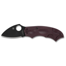 MeerKat, Folding Knife, 2.02" Drop Point Blade, 5.32" Overall Length, Micro Melt PD#1 Blade Steel, Plain Edge, DLC Finish, Black, Burgundy FRN Handle, Phantom Lock C64BGBKP