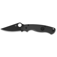 Para Military 2 Lightweight, Folding Knife, 3.47" Clip Point Blade, 8.29" Overall Length, CTS BD1N Blade Steel, Plain Edge, DLC Finish, Black, Black FRN Handle, Compression Lock C81PBBK2