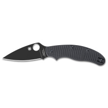 UK PenKnife Salt, Folding Knife, 2.95" Drop Point Blade, 6.89" Overall Length, CPM MagnaCut Blade Steel, Plain Edge, DLC Finish, Black, Black G-10 Handle, Slipit Lock C94GMCBKP