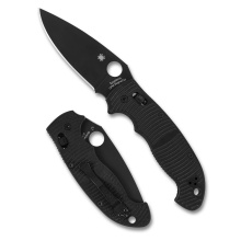 Manix 2 XL Salt, Folding Knife, 3.85" Drop Point Blade, 8.94" Overall Length, CPM Magnacut Blade Steel, Plain Edge, DLC Finish, Black, Black G-10 Handle, Ball Bearing Lock C95GMCBKP2