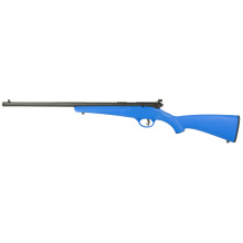 Rascal F-SR, Bolt Action, 22LR, 16" Threaded Barrel, 1/2x28 Thread Pitch, Black, Blue Synthetic Stock, Single Shot 13812