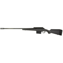 110 Core Hunter Pro, Bolt Action Rifle, 338 Lapua, 24" Spiral Fluted Barrel, Threaded, Cerakote Finish, Gun Metal Bronze, Woodland Camo Synthetic Stock, 5 Rounds, 1 Magazine, Includes Muzzle Brake 32584