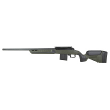 110 Core Predator, Bolt Action Rifle, 6MM ARC, 22" Straight Fluted Barrel, Threaded, Cerakote Finish, Black Ink, Hunter Green Synthetic Stock, 10 Rounds, 1 Magazine 32635