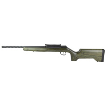 A22 Timber Tactical, Bolt Action Rifle, 22 LR, 18" Barrel, 1/2X28 Thread Pattern, Heavy Spiral Fluted, Black, Olive Drab Green Laminate Stock, Right Hand, 10 Rounds, 1 Rotary Magazine 47258