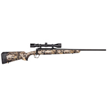 Axis XP Camo Compact, Bolt Action, 243 Winchester, 20", Black Color, Mossy Oak Break-Up Country Polymer Stock, Right Hand, Weaver 3-9x40 Scope, 4Rd, Detachable Box Magazine 57269