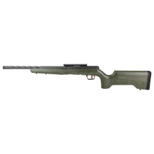B17 Timber Tactical, Bolt Action Rifle, 17 HMR, 18" Barrel, 1/2X28 Thread Pattern, Heavy Spiral Fluted, Black, Olive Drab Green Laminate Stock, Right Hand, 10 Rounds, 1 Rotary Magazine 70851