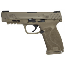 M&P 2.0, Semi-automatic, Striker Fired, Full Size, 45 ACP, 4.6" Barrel, Polymer Frame, Flat Dark Earth Finish, 10Rd, 2 Mags, TRUGLO TFX Tritium/Fiber-Optic Day/Night Sights 11769