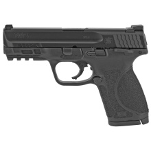 M&P 2.0, Striker Fired, Compact Frame, 9MM, 4" Barrel, Polymer Frame, Black Finish, 10Rd, 2 Magazines, Fixed Sights, Thumb Safety 12465