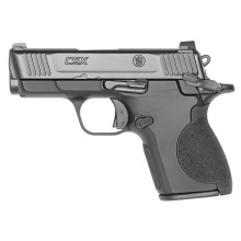 CSX, Single Action, Semi-automatic, Metal Frame Pistol, Micro Compact, 9MM, 3.1" Barrel, Aluminum Alloy, Armornite Finish, Black, 3 Dot Sights, Integrated Trigger Safety and Ambidextrous Thumb Safety, 10 Rounds, 2 Magazines, Includes Interchangeable Back