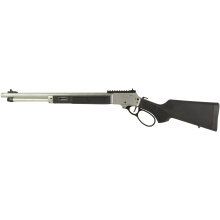 1854, Lever Action Rifle, 45 Colt, 19.25" Threaded Barrel, 11/16X24 Thread Pitch, Satin Finish, Stainless Steel, Black Synthetic Stock, M-LOK Handguard, XS Ghost Ring Rear Sight, Gold Bead Front Sight, Cross Bolt Safety, 9 Rounds 13814
