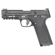 M&P 22X, Semi-automatic, Single Action Only Internal Hammer Fired, Full Size Pistol, 22 LR, 4.1" Barrel, Anodized Finish, Black, Optics Ready, Manual Safety, Fiber Optic Front with Black Rear Sights, 10 Rounds, 2 Magazines 14313