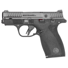 Bodyguard 2.0, Striker Fired, Polymer Frame Pistol, Micro-Compact, 380 ACP, 2.75" Barrel, Armornite Finish, Black, Front Night Sight, U Notch Rear Sight, Flat Face Trigger, Manual Thumb Safety, 2 Magazines, 10 Rounds, California Compliant 14420