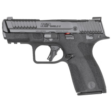M&P Shield X, Semi-automatic, Striker Fired, Compact, 9MM, 3.6" Barrel, Armornite Finish, Black, Optic Ready, Front Night Sight, Thumb Safety, Loaded Chamber Indicator, 2 Magaxines, 10 Rounds, California Compliant 14459